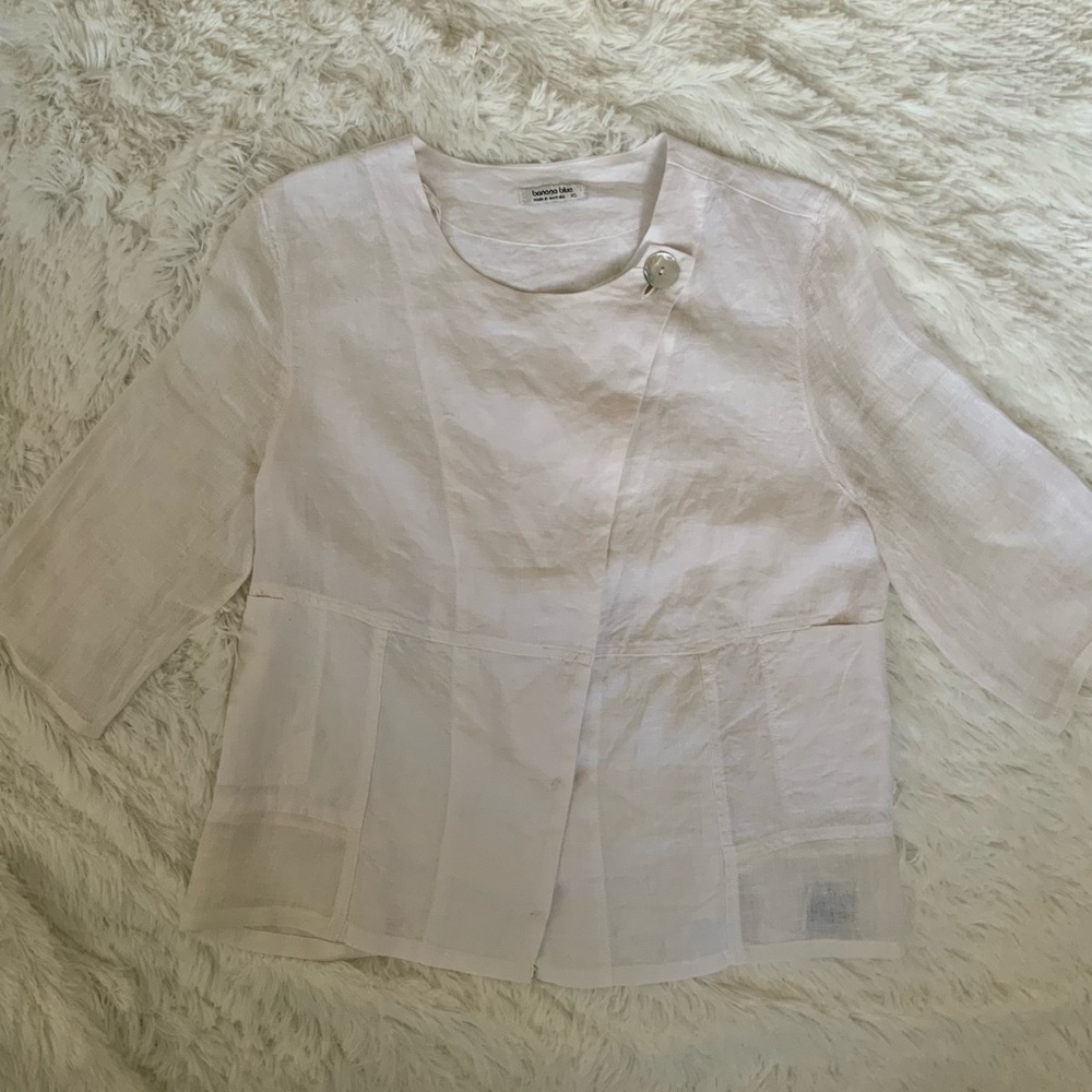 Banana Blue Cream Tank Top